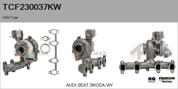 FLAMAR TCF230037KW - Turbocompresseur, suralimentation cwaw.fr