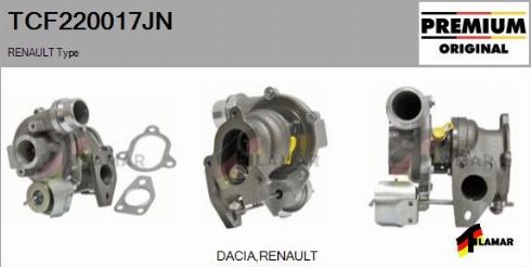 FLAMAR TCF220017JN - Turbocompresseur, suralimentation cwaw.fr