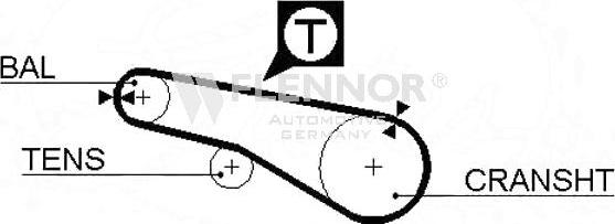 Flennor 4963V - Courroie de distribution cwaw.fr