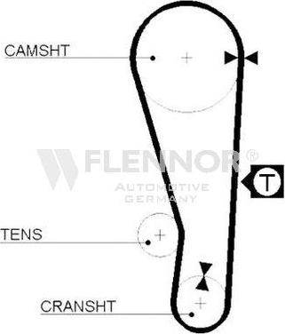 Flennor 4172V - Courroie de distribution cwaw.fr