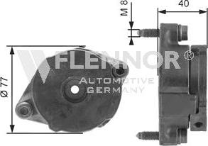 Flennor FA99048 - Poulie renvoi / transmission, courroie trapézoïdale à nervures cwaw.fr