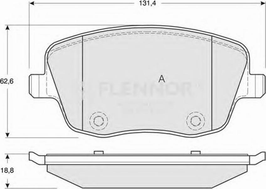 Flennor FB210457 - Kit de plaquettes de frein, frein à disque cwaw.fr