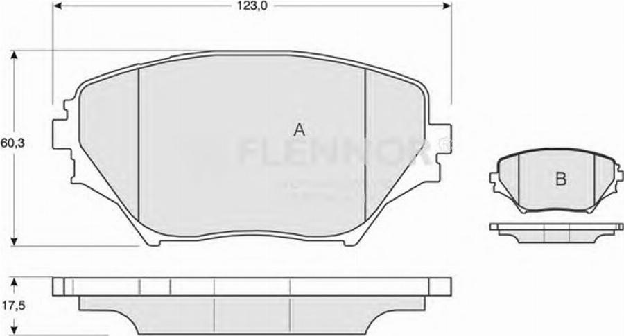 Flennor FB210461 - Kit de plaquettes de frein, frein à disque cwaw.fr