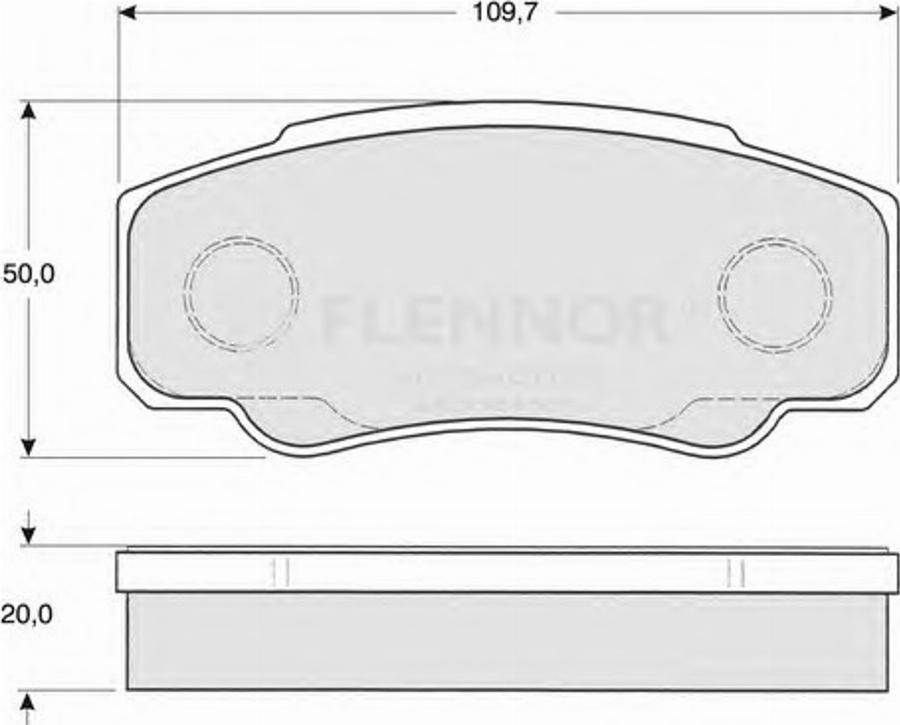 Flennor FB210487 - Kit de plaquettes de frein, frein à disque cwaw.fr