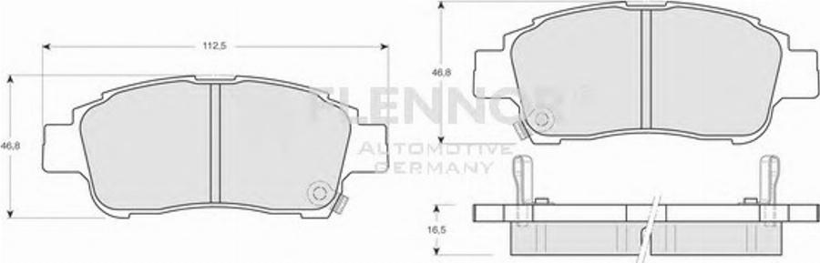 Flennor FB210426 - Kit de plaquettes de frein, frein à disque cwaw.fr