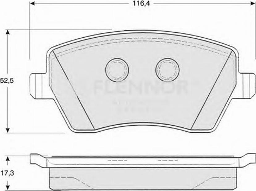 Flennor FB210590 - Kit de plaquettes de frein, frein à disque cwaw.fr