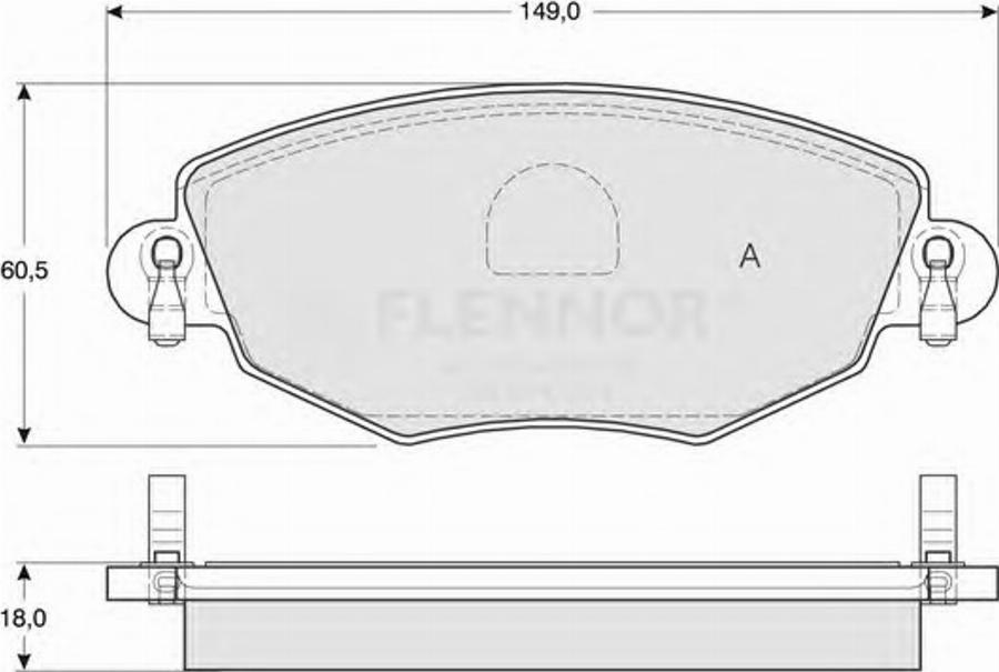 Flennor FB210550 - Kit de plaquettes de frein, frein à disque cwaw.fr