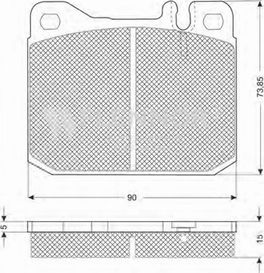 Flennor FB210504 - Kit de plaquettes de frein, frein à disque cwaw.fr