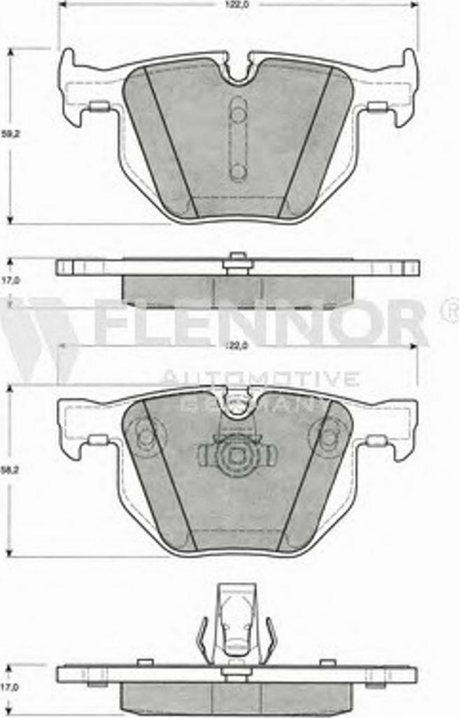 Flennor FB210699 - Kit de plaquettes de frein, frein à disque cwaw.fr