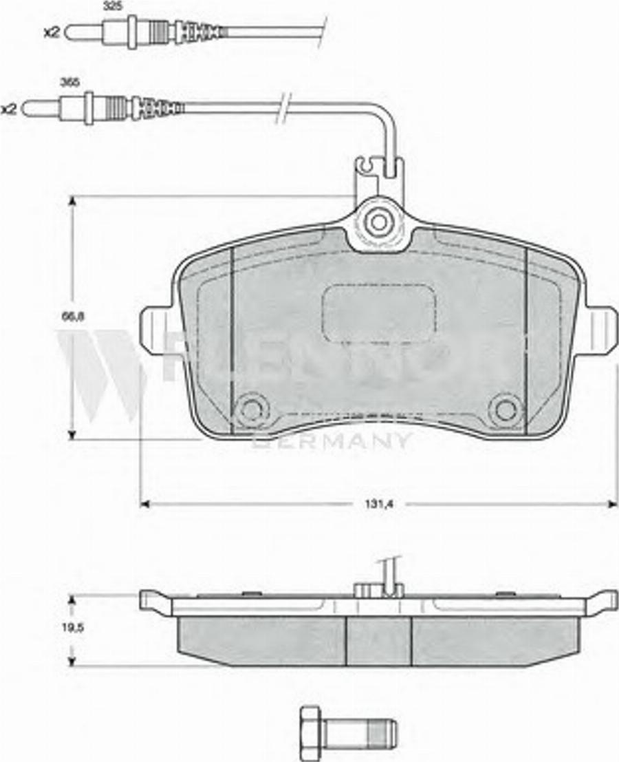 Flennor FB210671 - Kit de plaquettes de frein, frein à disque cwaw.fr