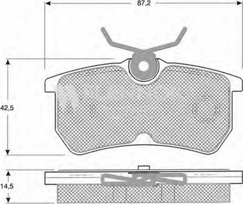 Flennor FB210191 - Kit de plaquettes de frein, frein à disque cwaw.fr