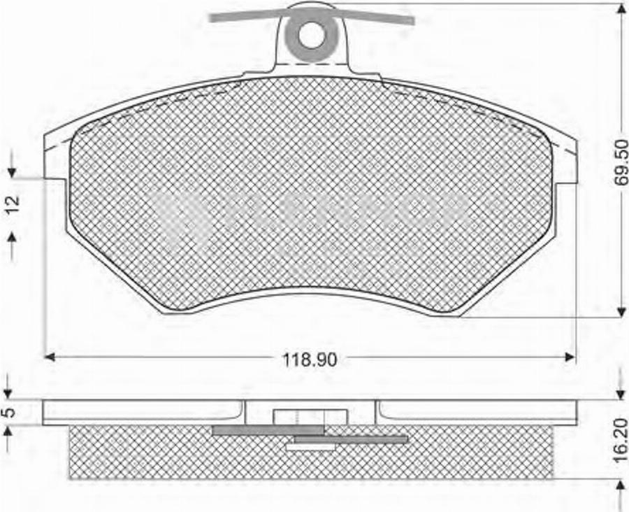 Flennor FB210155 - Kit de plaquettes de frein, frein à disque cwaw.fr