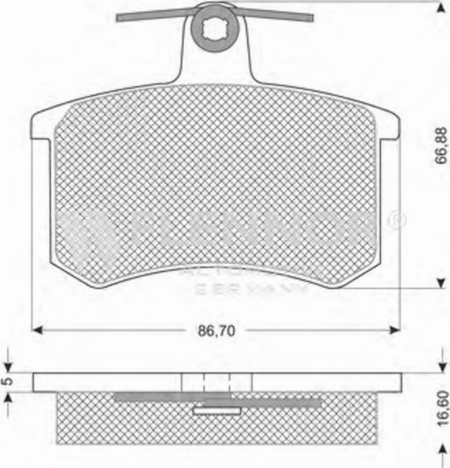 Flennor FB210158 - Kit de plaquettes de frein, frein à disque cwaw.fr