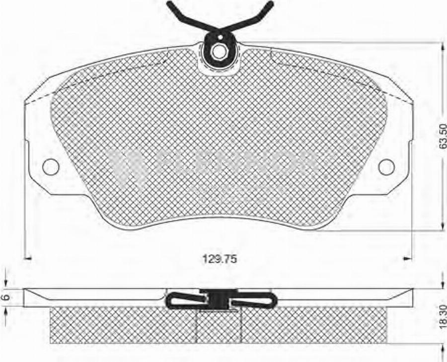 Flennor FB210169 - Kit de plaquettes de frein, frein à disque cwaw.fr