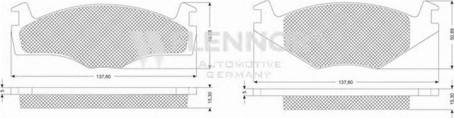 Flennor FB210160 - Kit de plaquettes de frein, frein à disque cwaw.fr