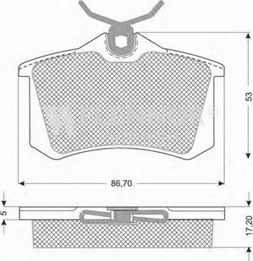 Flennor FB210163 - Kit de plaquettes de frein, frein à disque cwaw.fr