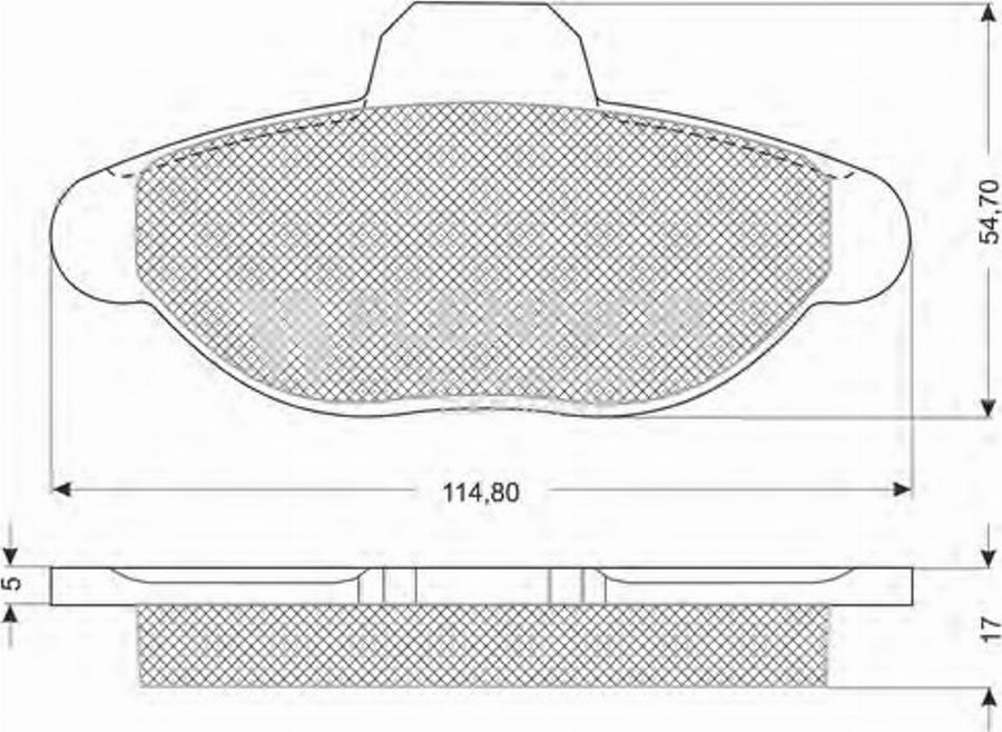 Flennor FB210188 - Kit de plaquettes de frein, frein à disque cwaw.fr