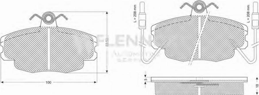 Flennor FB210179 - Kit de plaquettes de frein, frein à disque cwaw.fr