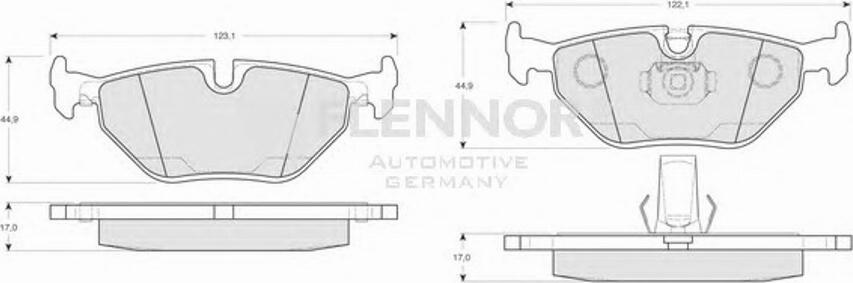 Flennor FB210174 - Kit de plaquettes de frein, frein à disque cwaw.fr