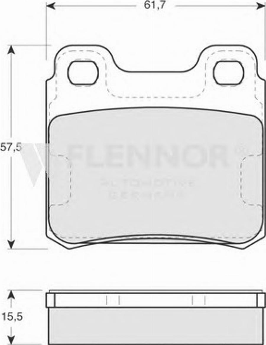 Flennor FB210177 - Kit de plaquettes de frein, frein à disque cwaw.fr