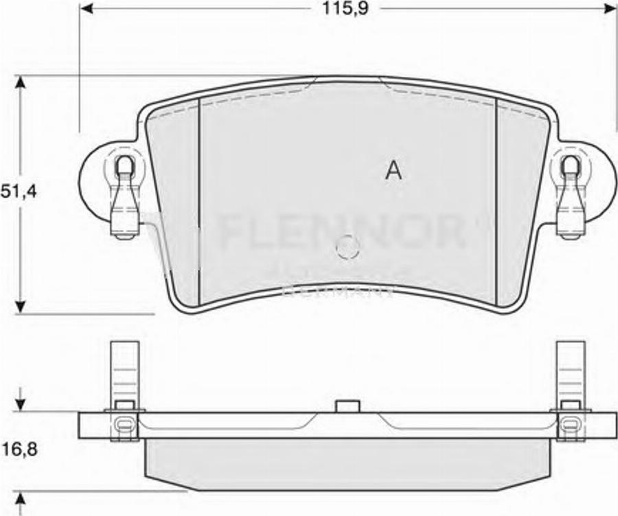 Flennor FB210859 - Kit de plaquettes de frein, frein à disque cwaw.fr