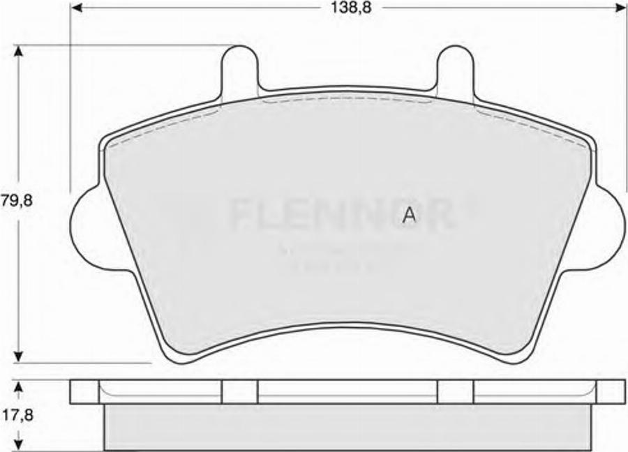 Flennor FB210851 - Kit de plaquettes de frein, frein à disque cwaw.fr