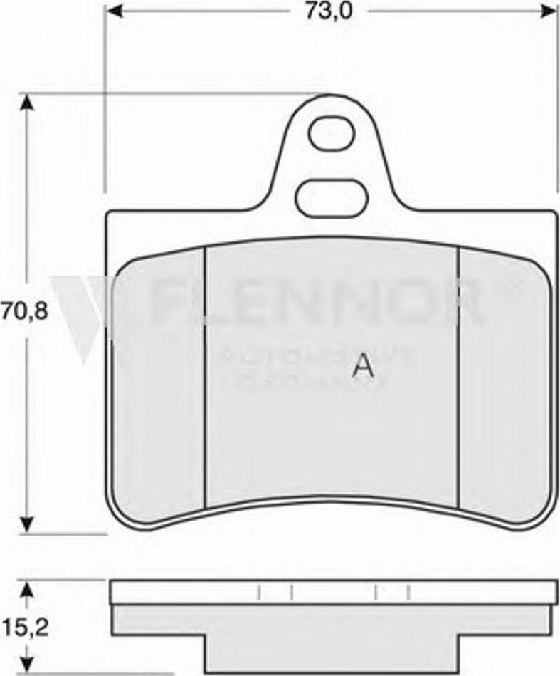 Flennor FB210858 - Kit de plaquettes de frein, frein à disque cwaw.fr