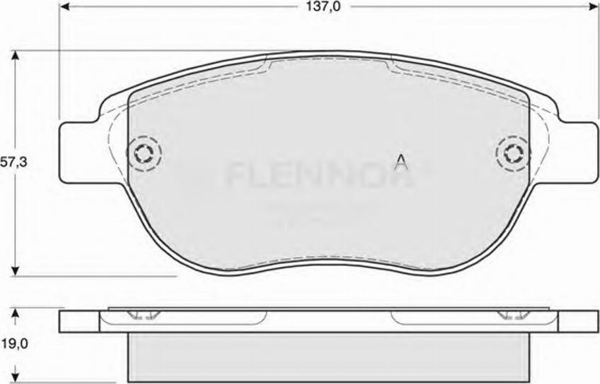 Flennor FB210863 - Kit de plaquettes de frein, frein à disque cwaw.fr