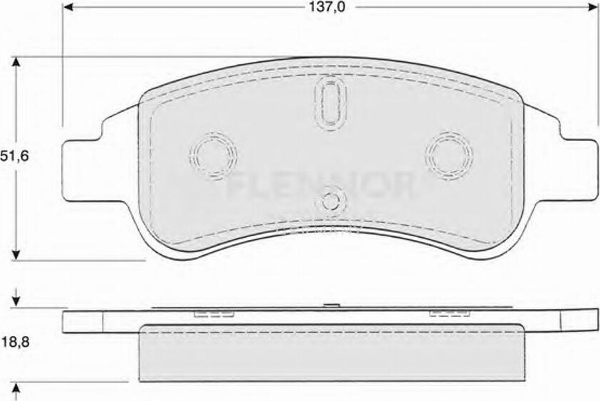 Flennor FB210862 - Kit de plaquettes de frein, frein à disque cwaw.fr