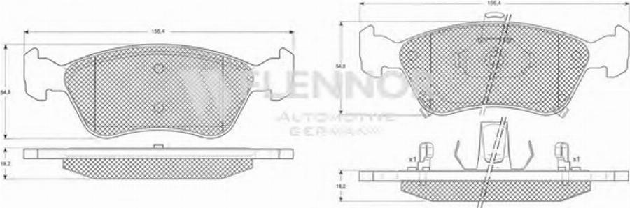 Flennor FB210391 - Kit de plaquettes de frein, frein à disque cwaw.fr