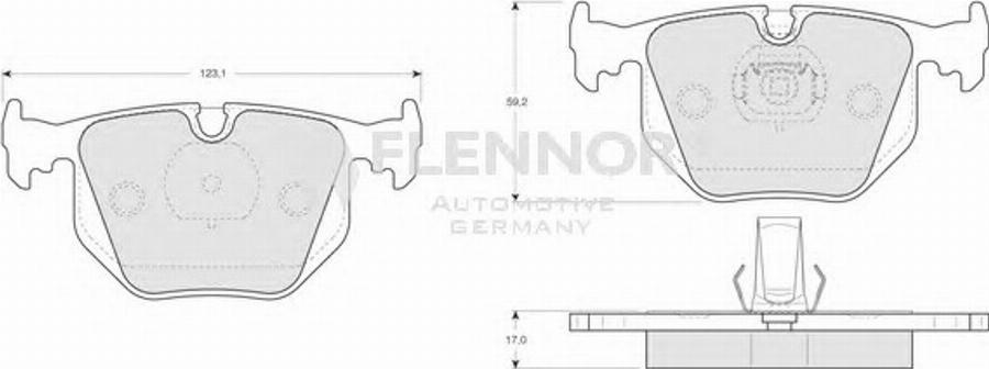 Flennor FB210344 - Kit de plaquettes de frein, frein à disque cwaw.fr