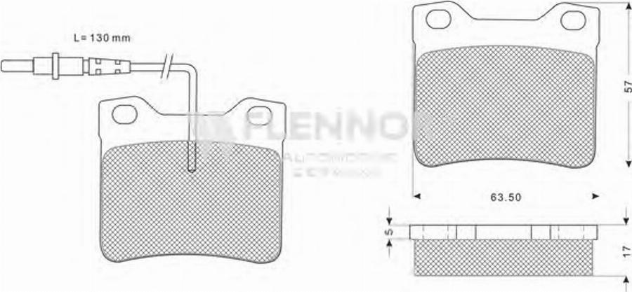 Flennor FB210306 - Kit de plaquettes de frein, frein à disque cwaw.fr