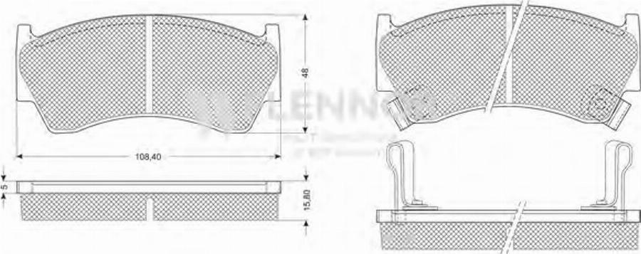 Flennor FB210336 - Kit de plaquettes de frein, frein à disque cwaw.fr