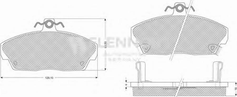 Flennor FB210244 - Kit de plaquettes de frein, frein à disque cwaw.fr