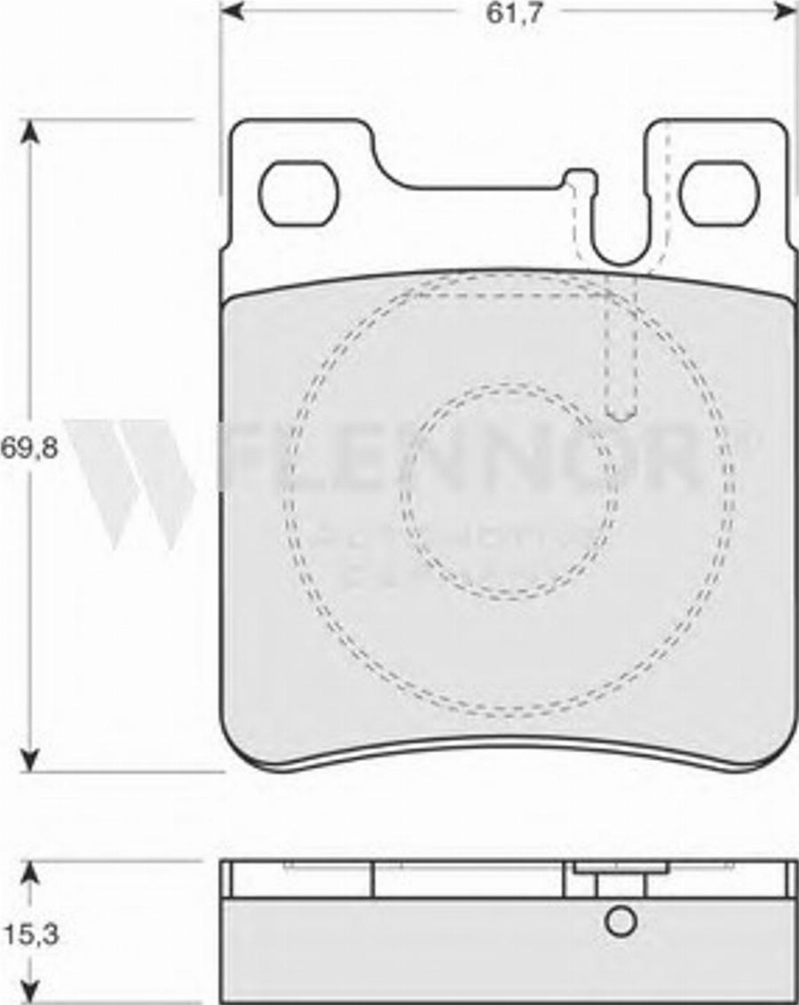 Flennor FB210241 - Kit de plaquettes de frein, frein à disque cwaw.fr