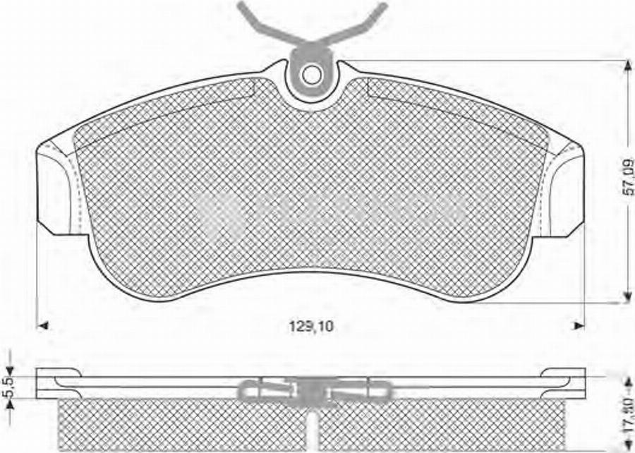 Flennor FB210251 - Kit de plaquettes de frein, frein à disque cwaw.fr