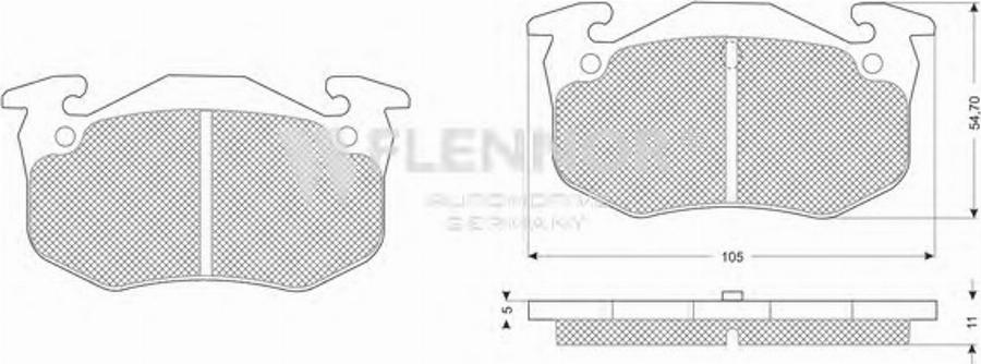 Flennor FB210260 - Kit de plaquettes de frein, frein à disque cwaw.fr