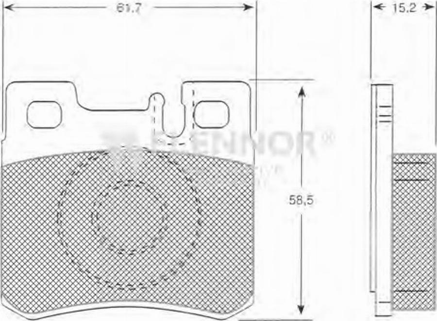 Flennor FB210204 - Kit de plaquettes de frein, frein à disque cwaw.fr