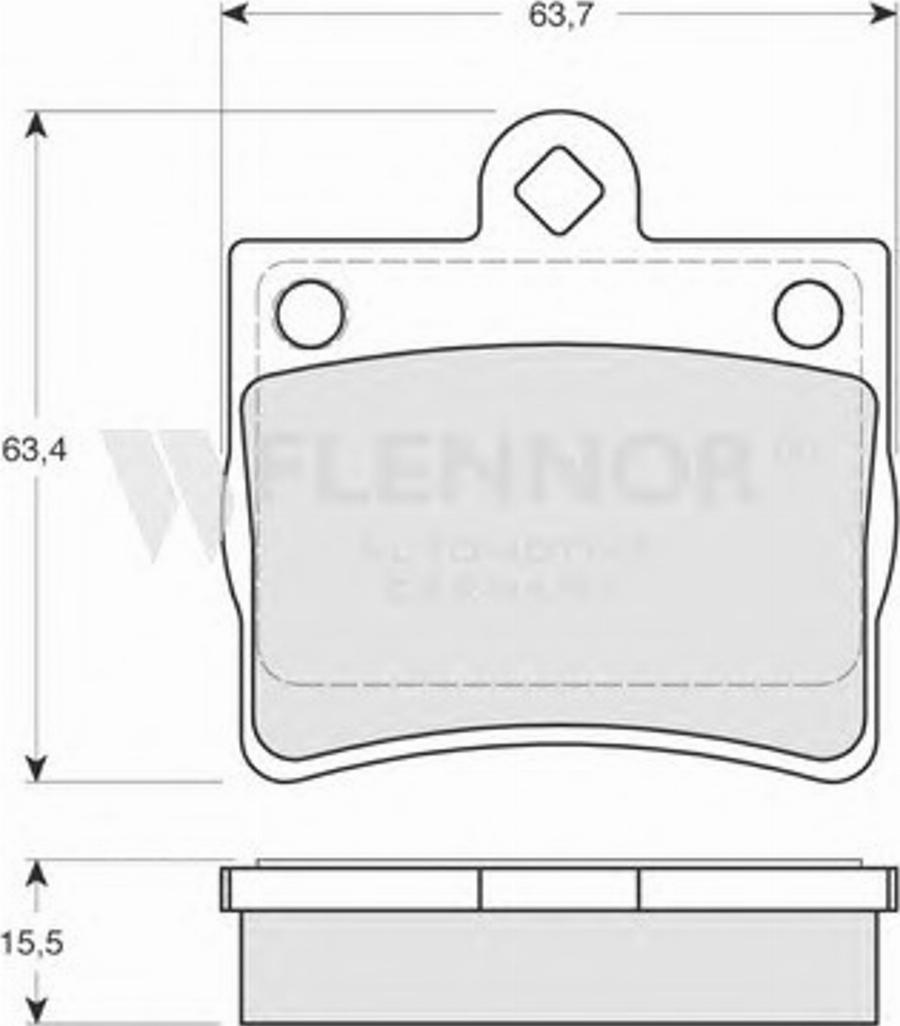 Flennor FB210202 - Kit de plaquettes de frein, frein à disque cwaw.fr