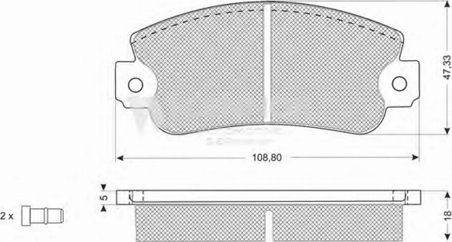 Flennor FB210219 - Kit de plaquettes de frein, frein à disque cwaw.fr