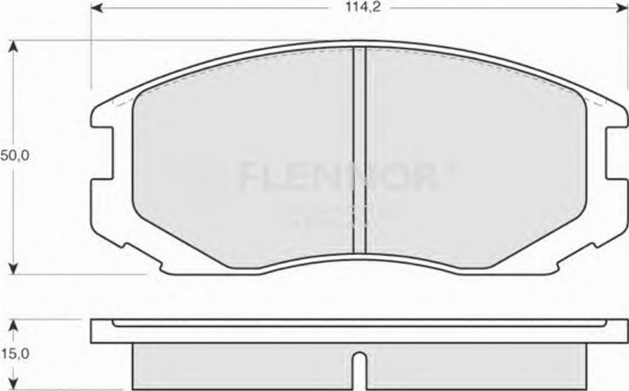 Flennor FB210216 - Kit de plaquettes de frein, frein à disque cwaw.fr