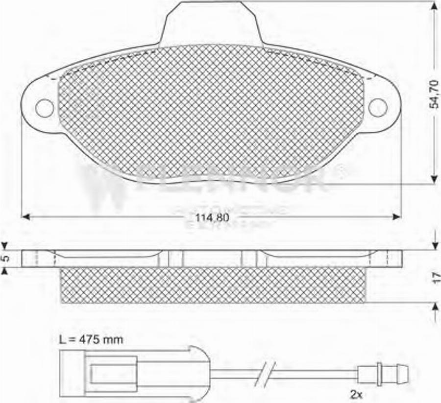 Flennor FB210210 - Kit de plaquettes de frein, frein à disque cwaw.fr