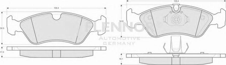 Flennor FB210284 - Kit de plaquettes de frein, frein à disque cwaw.fr