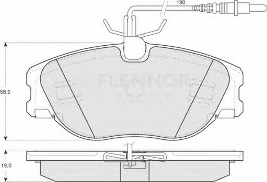 Flennor FB210233 - Kit de plaquettes de frein, frein à disque cwaw.fr