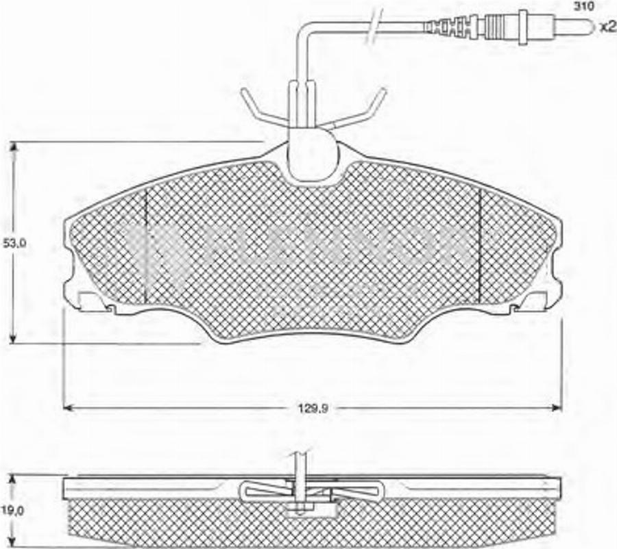 Flennor FB210275 - Kit de plaquettes de frein, frein à disque cwaw.fr