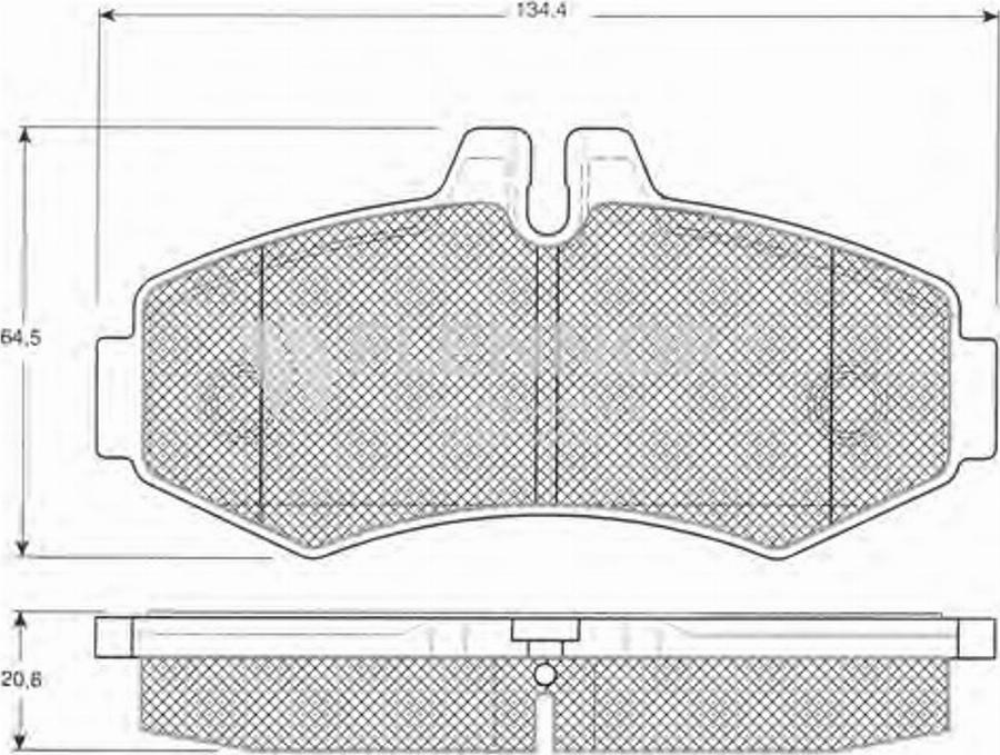 Flennor FB210270 - Kit de plaquettes de frein, frein à disque cwaw.fr