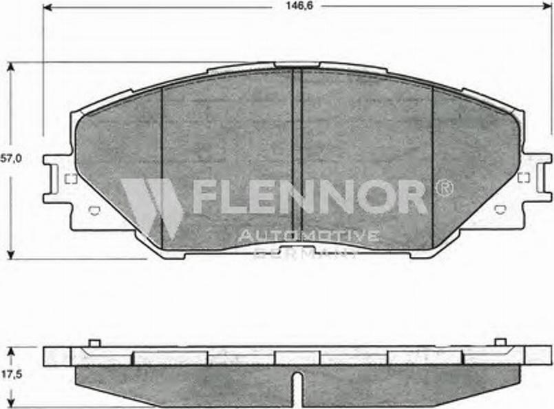 Flennor FB210744 - Kit de plaquettes de frein, frein à disque cwaw.fr