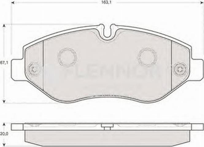 Flennor FB210733 - Kit de plaquettes de frein, frein à disque cwaw.fr