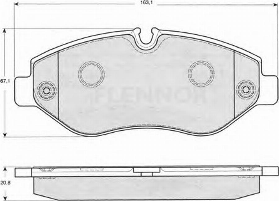 Flennor FB210729 - Kit de plaquettes de frein, frein à disque cwaw.fr