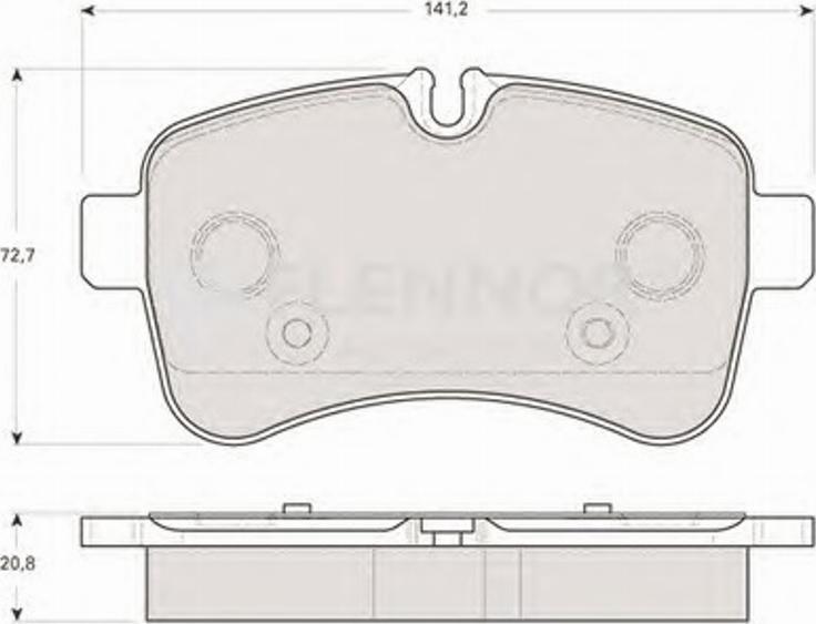 Flennor FB210771 - Kit de plaquettes de frein, frein à disque cwaw.fr